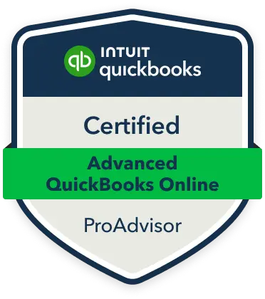 Certified Advanced QuickBooks Online ProAdvisor Badge